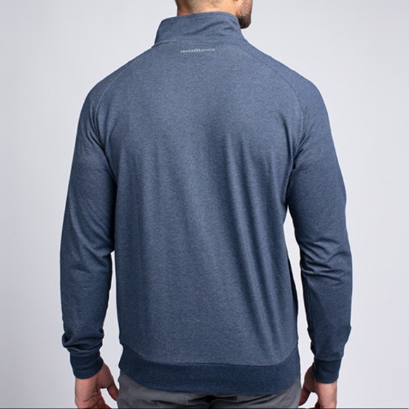 NEW Travis Mathew ZACHARY 1/2 Zip Jacket M Blue - Picture 3 of 7